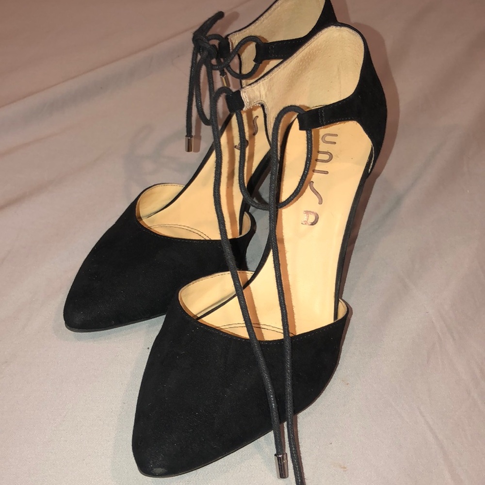 Black Velvet Heels
